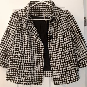 Plaid jacket with buttons